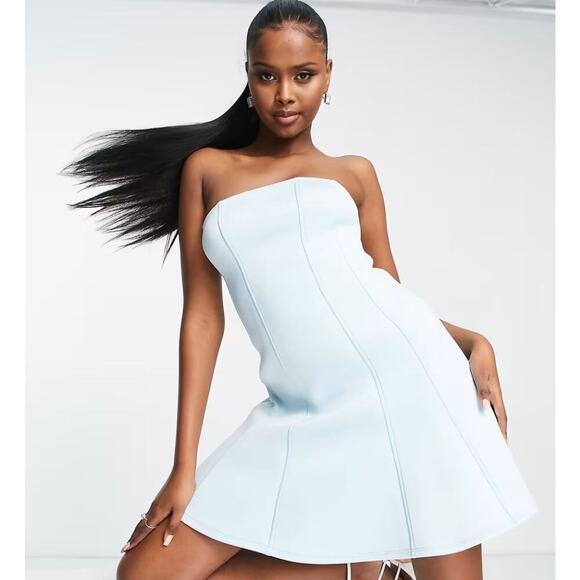 Asos minimal bandeau flippy mini dress. Futuristic Zenon Festival Spacesuit Rave - Picture 2 of 13